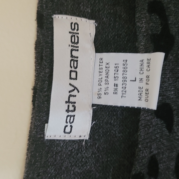 KATHY DANIELS Blouse Layered look Leopard Print Top Size L - Picture 3 of 8